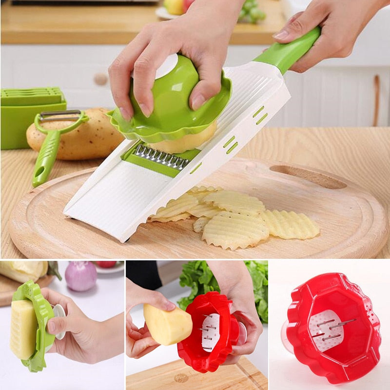 Vegetable Slicer Potato Cutting Gadget Finger Protector Hand Guard Veg -  SmarteLiving
